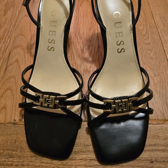 GUESS Black Womens Twilla Heels - Size 8 - Picture 1 of 3